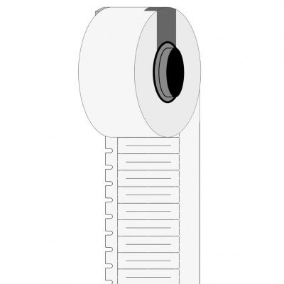 Brady M6-30x4.2-7597-WT / 312097, DuraSleeve вложки за маркиране на кабели, 30.00 mm x 4.10 mm