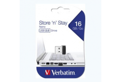Verbatim 97464 Store N Stay Nano, USB флаш памет, USB A 2.0, 16GB, черно