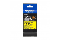 Brother HSe-631E Pro Tape, 11.2 mm x 1.5 m, черен печат / жълт фон , оригинална лента