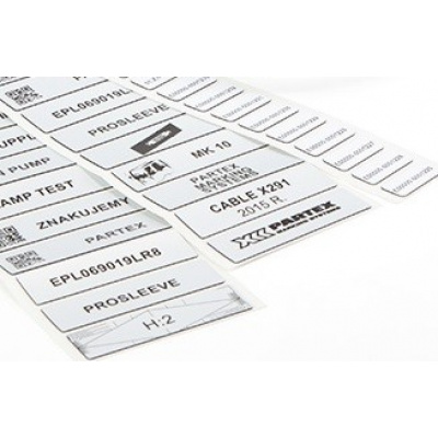 Partex EPL100050LR8C 100x50мм, сребърна 500 бр, EPL панелен етикет