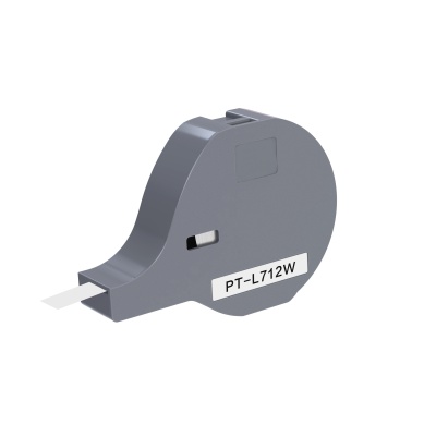 P700 L712W, 12mm x 8m, Бял лента