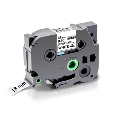 Brother TZe-FA241, 18mm x 3m, черен печат / бял фон, желязо, съвместима лента