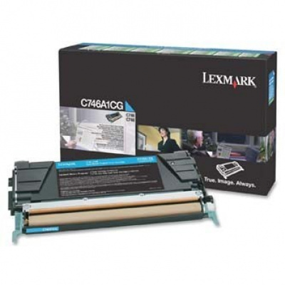 Lexmark C746A1CG лазурен (cyan) оригинален тонер
