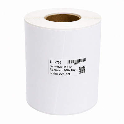 Самозалепващи етикети за EPSON ColorWorks EPL-730 PP Glossy Premium, 100x150mm, полипропилен, гланцови, бели