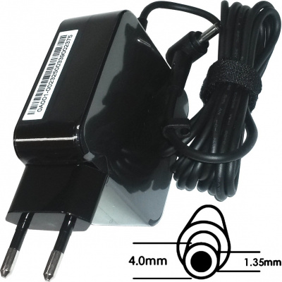 ASUS оригинален адаптер 45W19V 2P BLK(AC FIX) с EU щепсел