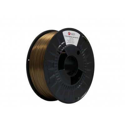 C-Tech 3DF-P-SPLA1.75-BRONZE 3D филамент, PREMIUM LINE, Silk PLA, 1,75mm, 1000g, Бронзов (Bronze)