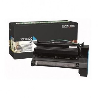 Lexmark 10B042C лазурен (cyan) оригинален тонер