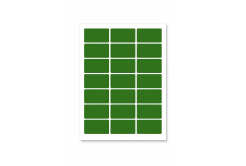 Самозалепващи етикети 63,5 x 29,6 mm, 27 етикети A4, 20 чаршафи, зелен