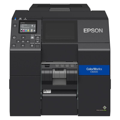 Epson ColorWorks C6000Pe (mk) C31CH76202MK, цвят принтер за етикети, белачка, дисплей, USB, Ethernet, черен