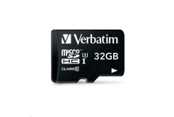 VERBATIM MicroSDHC karta 32GB Pro, U3 + adaptér
