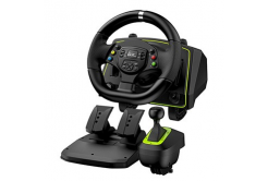 Волан Genius GX Gaming SpeedMaster X2, волан с педали и скоростен лост, 13 бутона, USB, черен