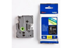 Brother TZ-315 / TZe-315, 6mm x 8m, бял печат / черен фон, оригинална лента