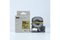 Epson LK-SM36ZW, 36mm x 9m, черен печат / златна основа, съвместима лента