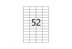 Самозалепващи етикети 52,5 x 21,2 mm, 52 етикети A4, 100 листа