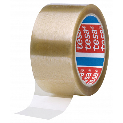 Tesa 04089, прозрачна опаковъчна лента, 75 мм x 66 м, 24 ролки в кутия
