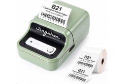 Niimbot B21 Smart 1AC19031602 принтер за етикети, Зелен + ролка с етикети
