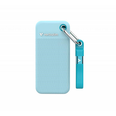 VERBATIM външен SSD 2TB Pocket SSD, USB-C, син