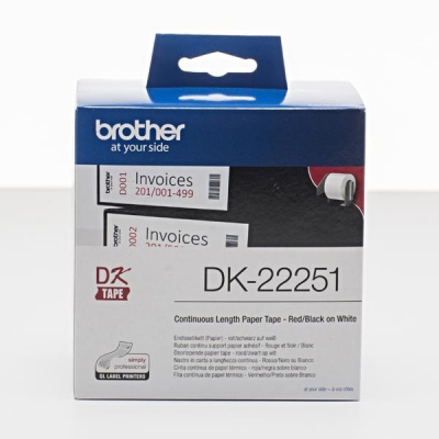 Brother DK-22251, 62мм x 15,24м, хартиена ролка