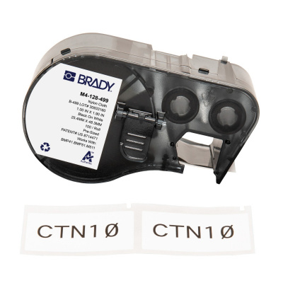 Brady M4-128-499 / 170808, 48.26 mm, Nylon, черно копиране / бял фон