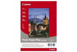 Canon Photo Paper Plus Semi-Glossy 1686B026, 260 г/м2, A3, 20 бр., полугланц, сатен, бял, фотографска хартия