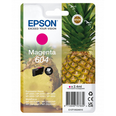 Epson 604 T10G340 C13T10G34010 магента (magenta) оригинална касета