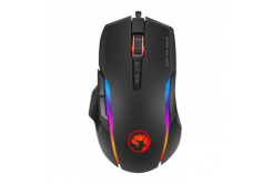 Marvo Мишка G945, 10000DPI, оптична, 9 бутона, жична USB, черна, геймърска, RGB подсветка