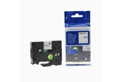 Brother HGe-M961, 36mm x 8m, черен печат / сребърен фон, бързоходен съвместима лента