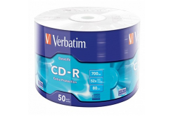 Verbatim 43787 CD-R Data Life Extra Protection, 50-пакет Wrap, 700MB, 52x, 80 мин., 12 см, без опция за печат