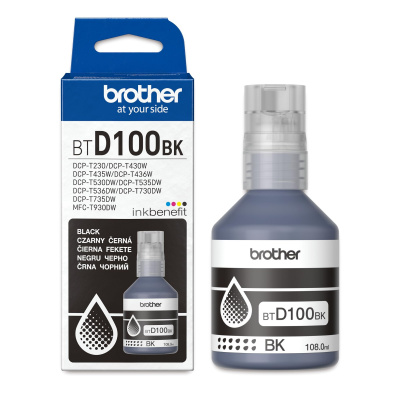 Brother BT-D100 BTD100BK черен (black) оригинална касета с мастило