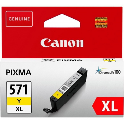 Canon CLI-571YXL 0334C001 жълт (yellow) оригинална касета