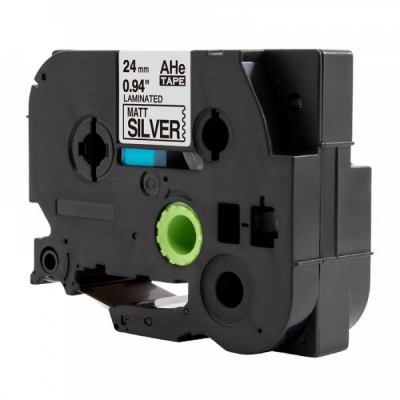 Brother HGe-M951 черен печат / сребърен фон, оригинална лента