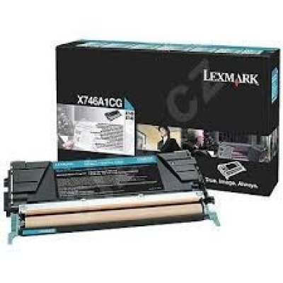 Lexmark X746A1CG лазурен (cyan) оригинален тонер