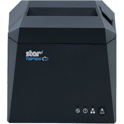 Star TSP143IV X4 39473890, Фискален принтер, CloudPRNT, 8 точки/мм (203 dpi), фреза, USB, USB-C, BT, Ethernet, Wi-Fi, сив