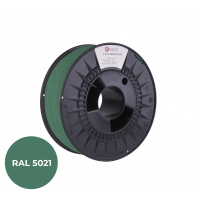 C-Tech 3DF-P-PLA1.75-5021 3D филамент, PREMIUM LINE, PLA, RAL5021, 1,75mm, 1000g, Водно син (Blue)