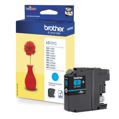 Brother LC-121C циан (cyan) оригинална касета