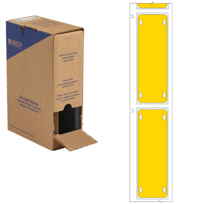 Brady BM-25x75-7643-YL-L / 312200, Bulk BMP71 Heatex Маркери за кабели, 75.00 mm x 25.00 mm