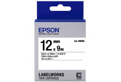 Epson LabelWorks LK-4WBN C53S654021 12мм x 9м, черно копиране / бял фон, оригинален лента
