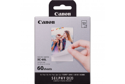 Canon XC-60L 6756C001, 60 бр, термична сублимация, бяла, самозалепваща се фотохартия + инкджет фолио