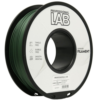 Professional Lab FG-P185-E1, 3D филамент, PLA Carbon Fiber, 1,75mm, 1000g, Зелен (Green)