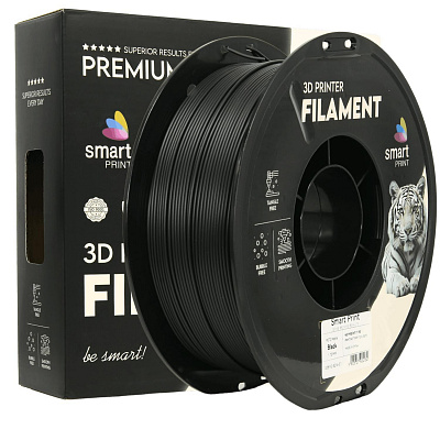 Smart Print FG-S214-E1, 3D филамент, PETG Matte, 1,75mm, 1000g, Черен (Black)