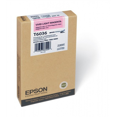 Epson T603600 светло магента (light vivid magenta) оригинална касета