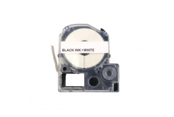 Epson LK-4WBN, C53S654021, 12mm x 9m, черен печат / бял фон,  съвместима лента