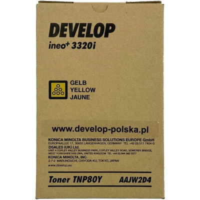 Develop TNP-80 AAJW2D4 жълт (yellow) оригинален тонер