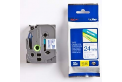 Brother TZ-253 / TZe -253, 24mm x 8m, син шрифт/бял фон, оригинална лента