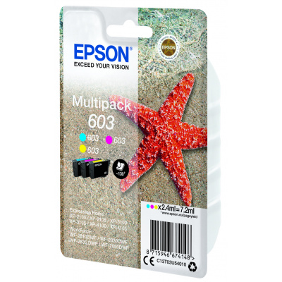 Epson 603 C13T03U54010 CMY оригинален комплект