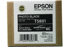 Epson T5801 снимка черен (photo black) оригинална касета
