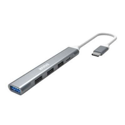 USB (3.0) hub 5-port, UH008, метален, Marvo