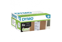 Dymo 2128307, 159mm x 104mm, голям, бялото оригинални хартиени етикети, 6 x 220 компютри