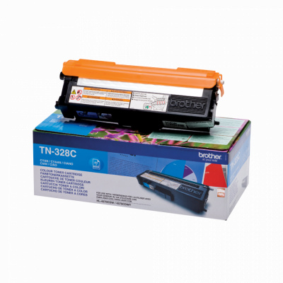 Brother TN328C лазурен (cyan) оригинален тонер