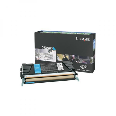 Lexmark C5200CS лазурен (cyan) оригинален тонер